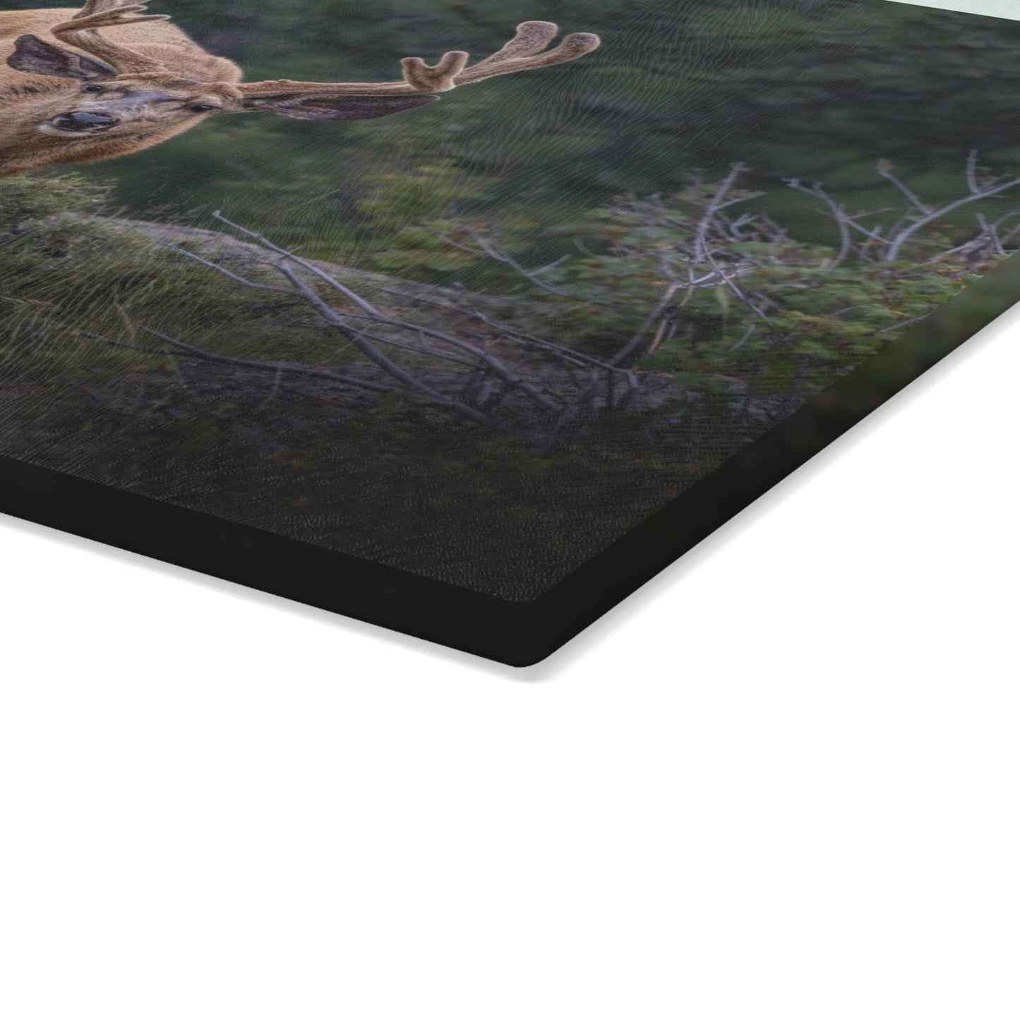 "HIGH ALERT" BUCK MULE DEER - CUTTING BOARD