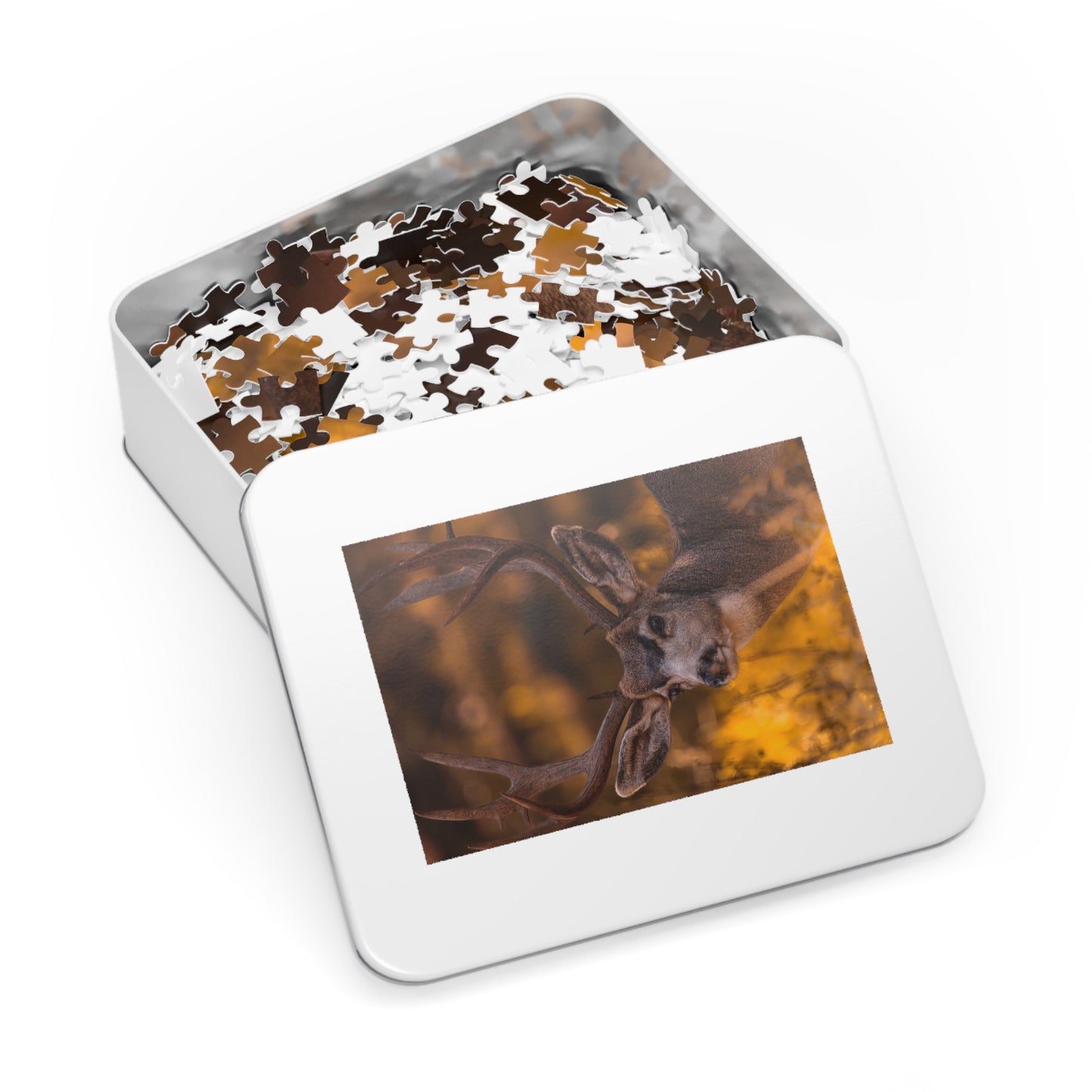 "NOVEMBER GOLD" BUCK MULE DEER - PUZZLE