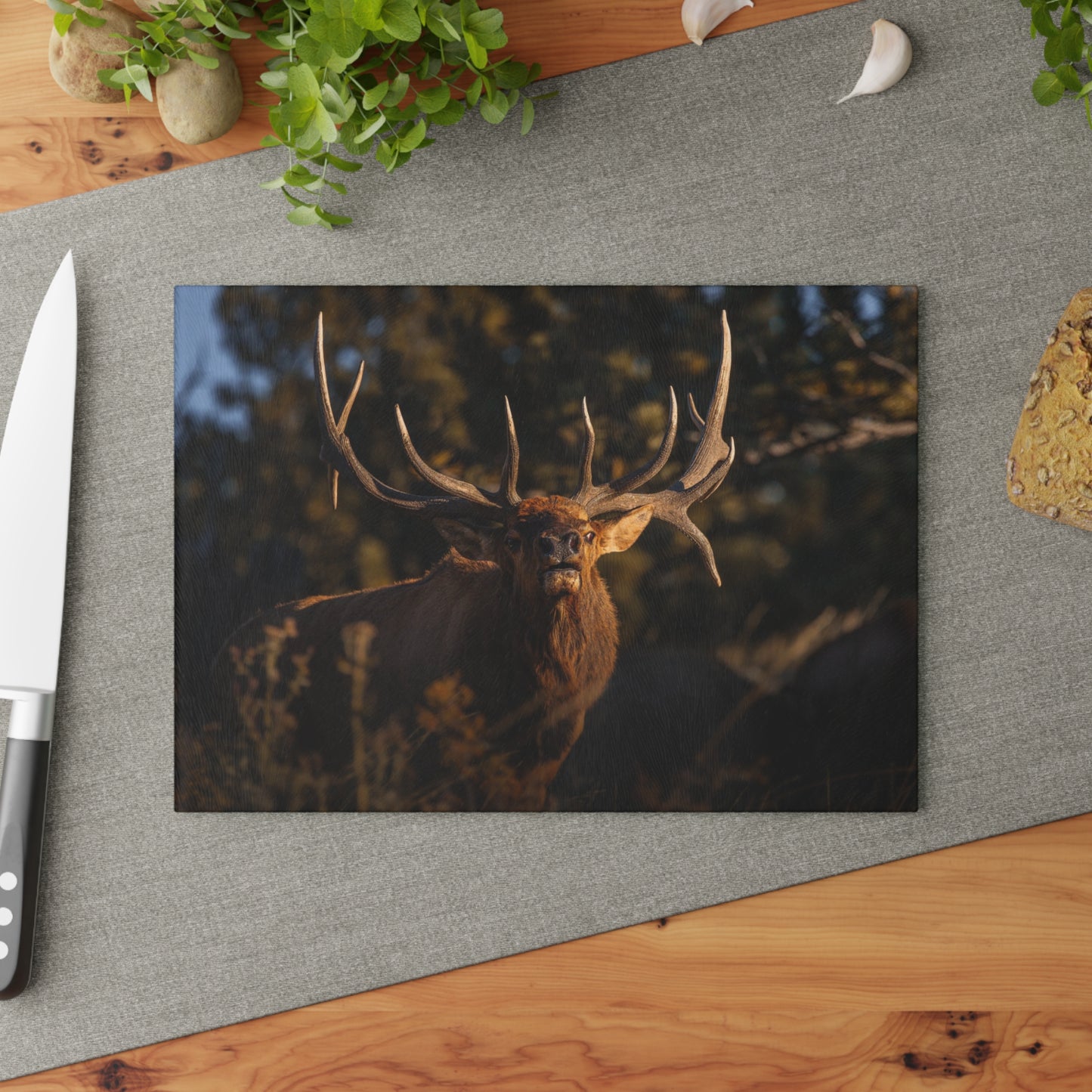 "DROPTINE" BULL ELK - CUTTING BOARD