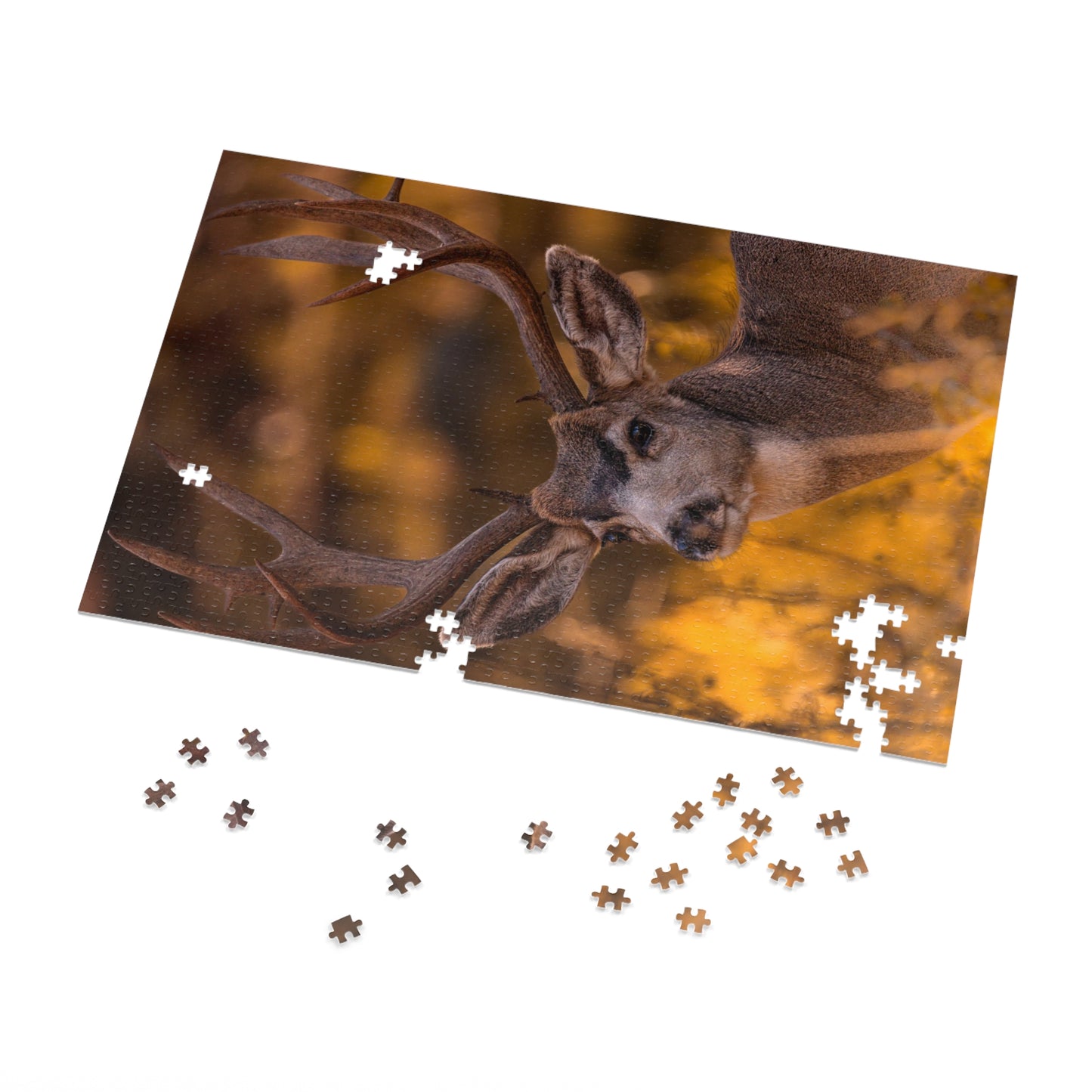 "NOVEMBER GOLD" BUCK MULE DEER - PUZZLE