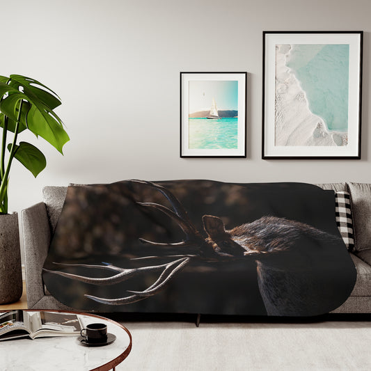 "DARK TIMBER" BULL ELK - FLEECE BLANKET