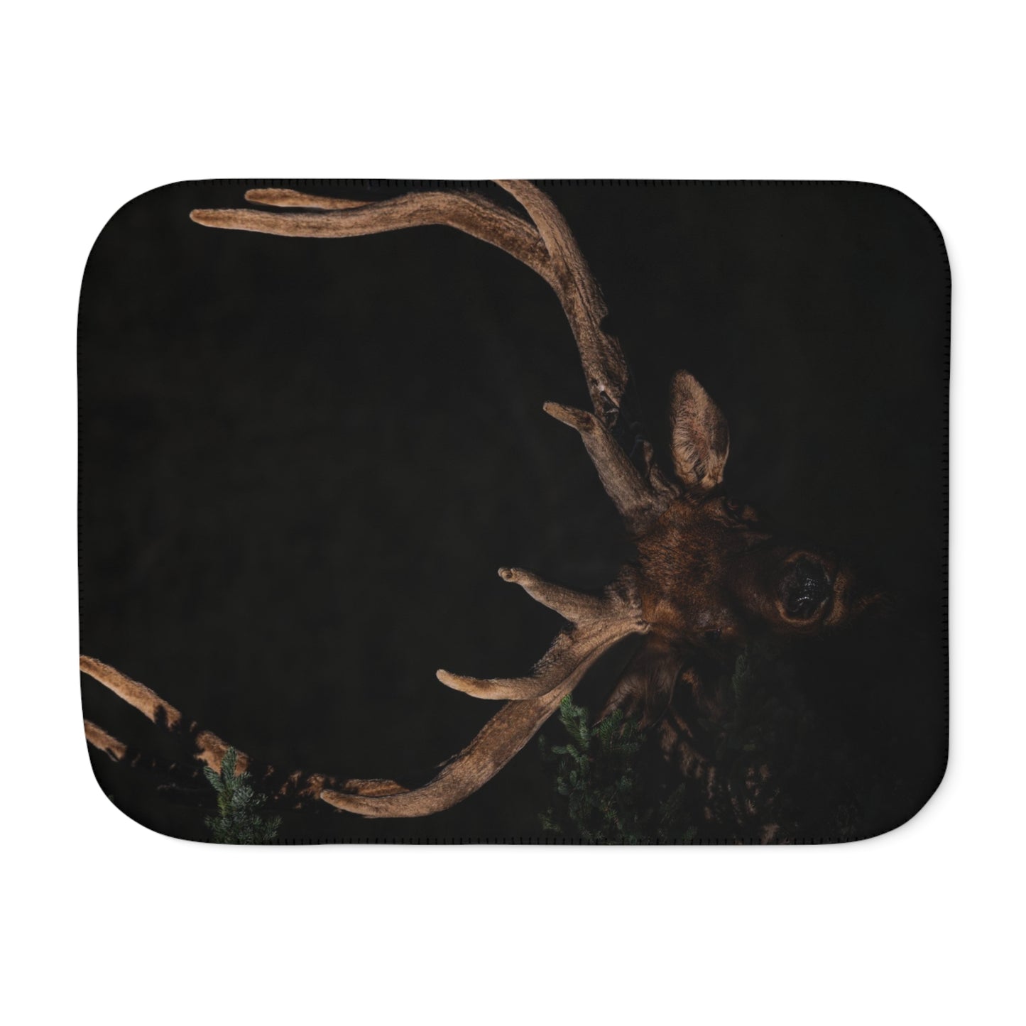 "OUT OF DARKNESS" BULL ELK - FLEECE BLANKET