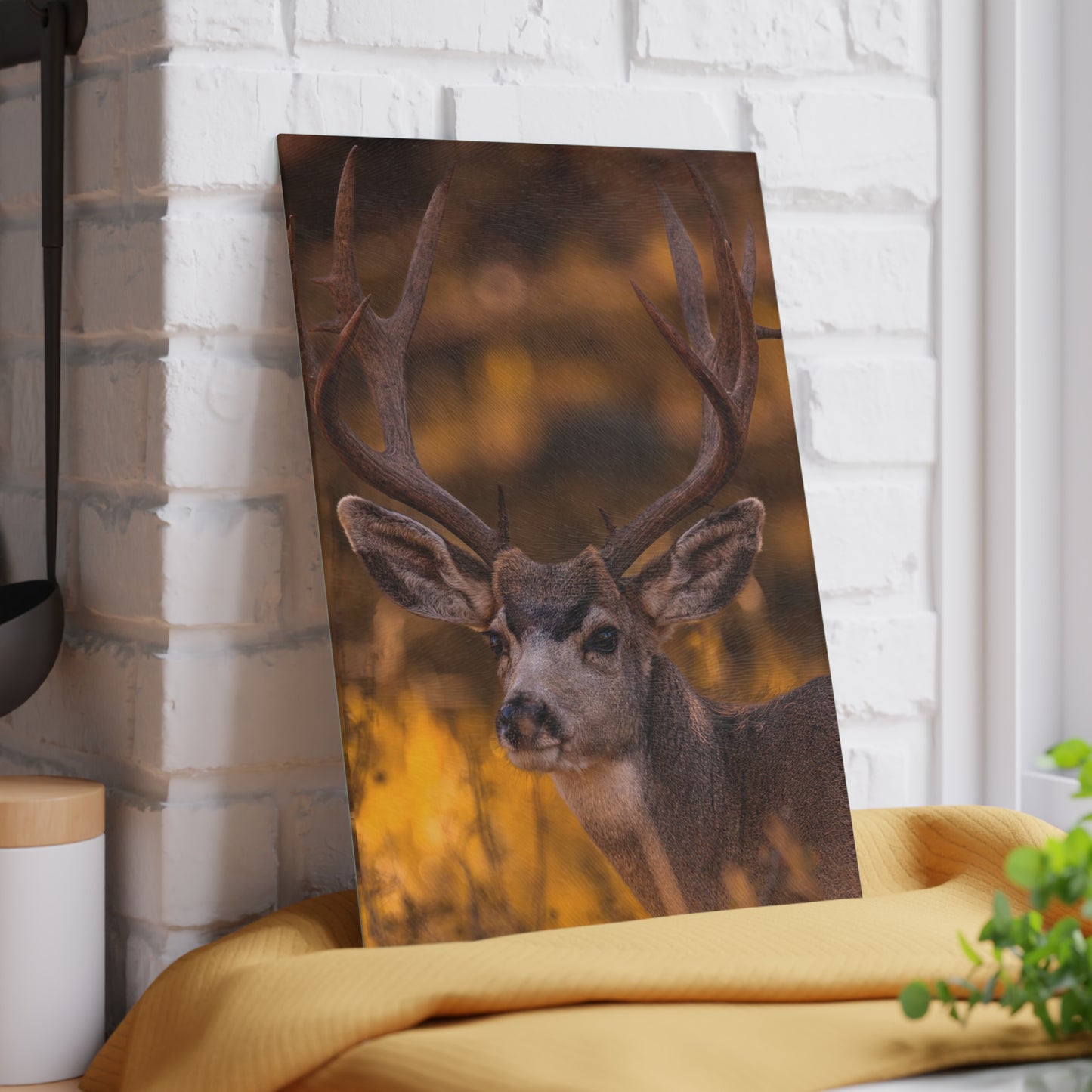 "NOVEMBER GOLD" BUCK MULE DEER - CUTTING BOARD