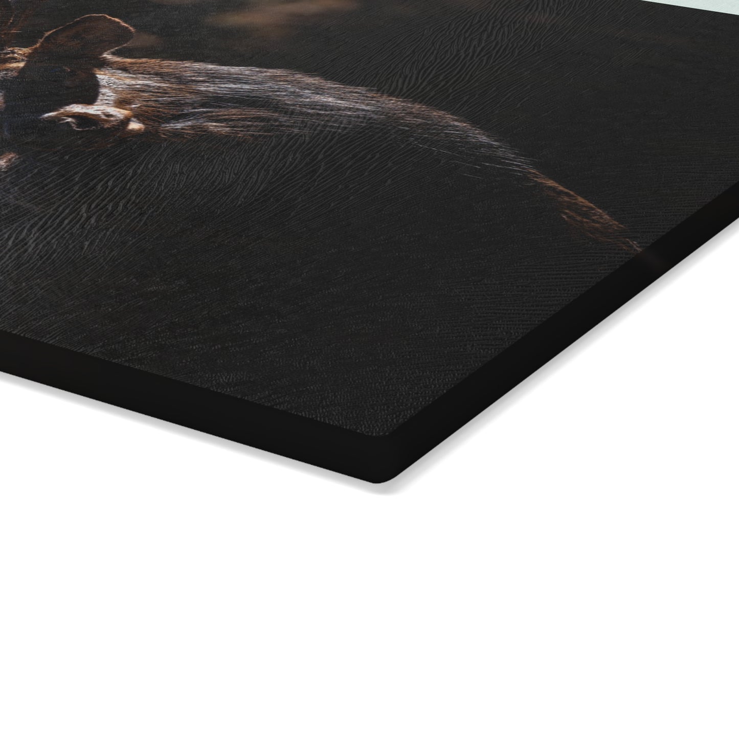 Dark Timber Glass Cutting Board