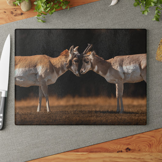 "LOVE OF A PRONGHORN" PRONGHORN - CUTTING BOARD