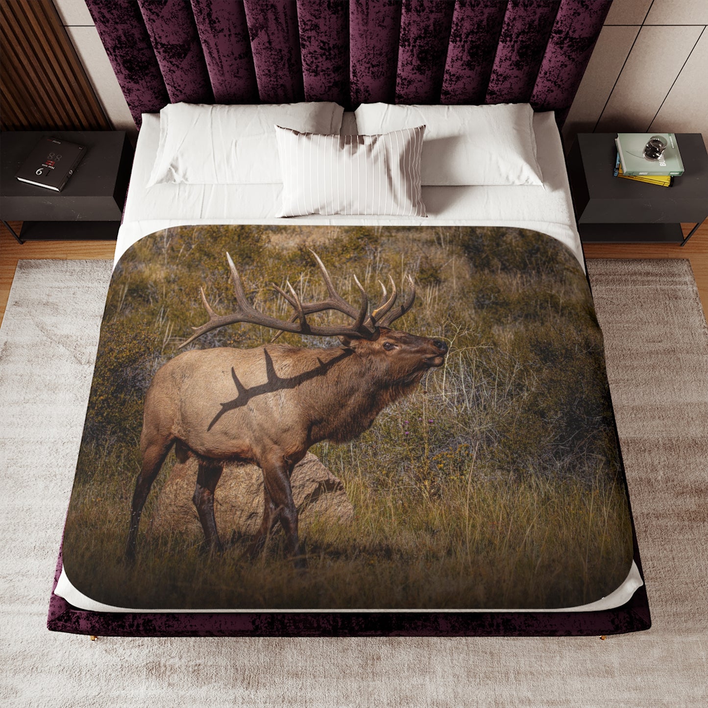 "TATTED" BULL ELK - FLEECE BLANKET