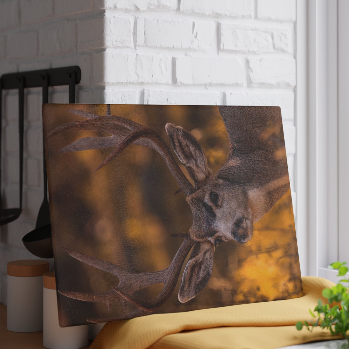 "NOVEMBER GOLD" BUCK MULE DEER - CUTTING BOARD