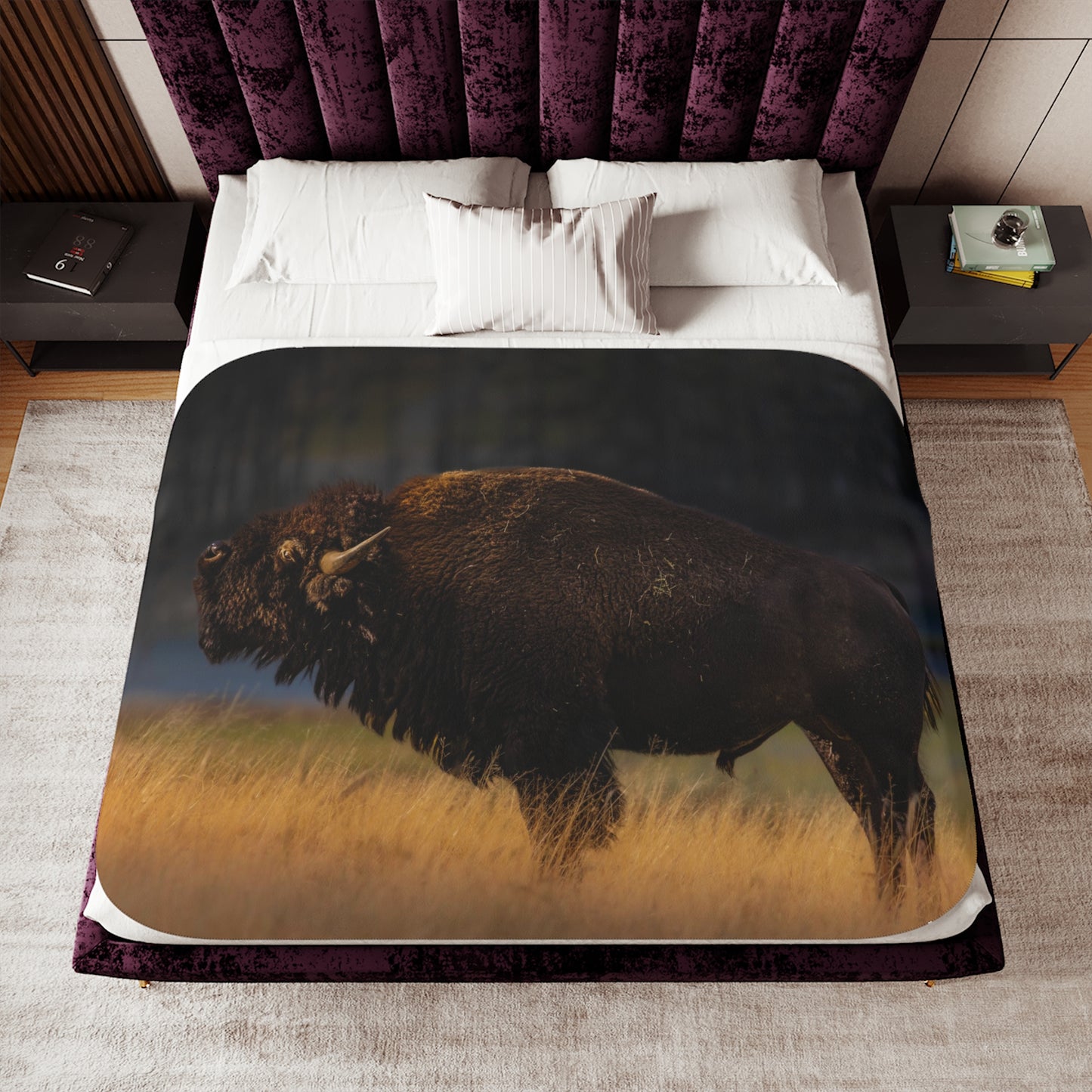 "NATIVE" BISON - FLEECE BLANKET