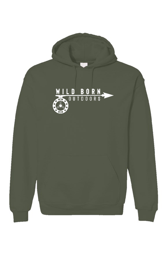 WILD BORN OUTDOORS HOODIE - MILITARY GREEN