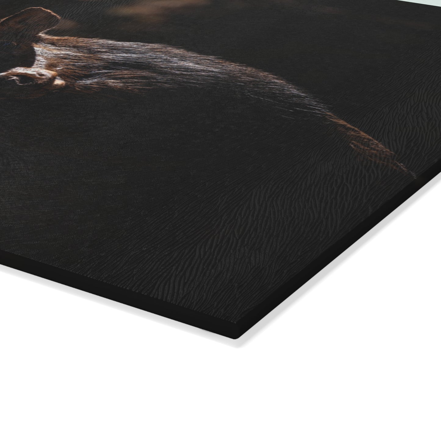 Dark Timber Glass Cutting Board