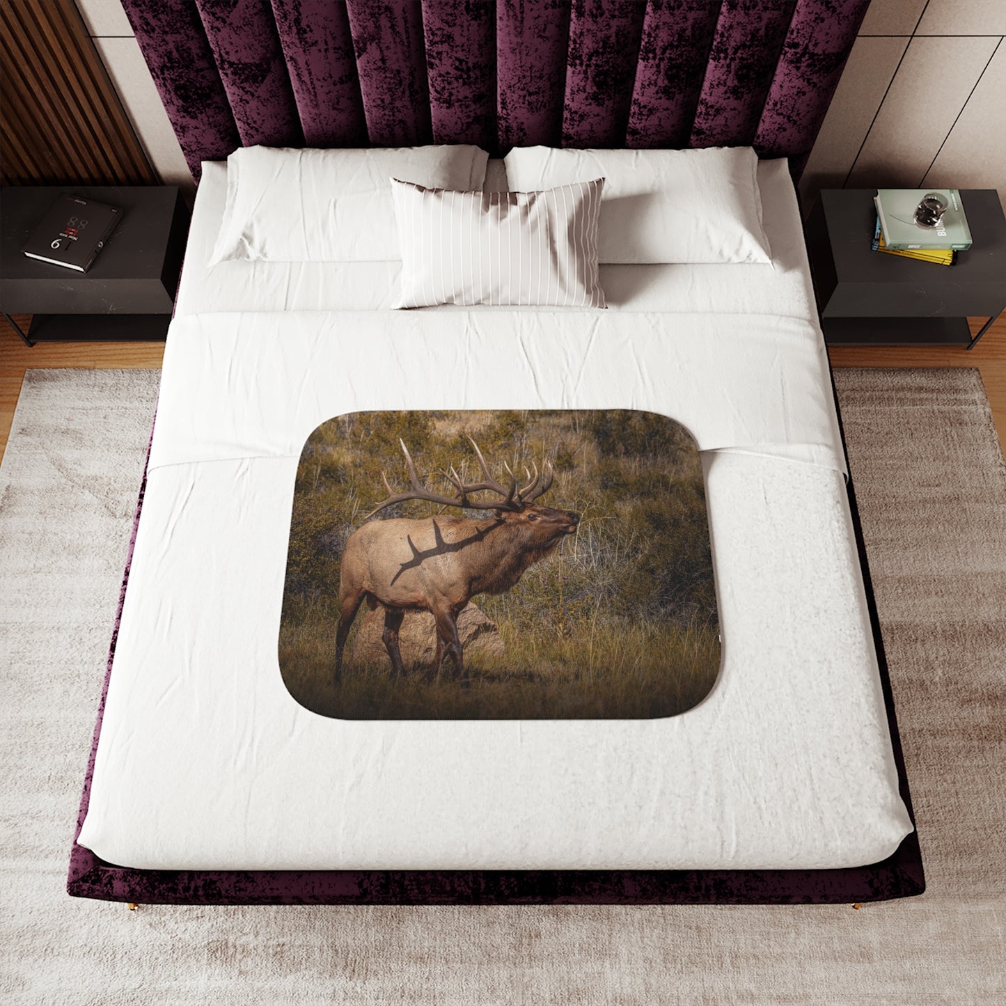 "TATTED" BULL ELK - FLEECE BLANKET