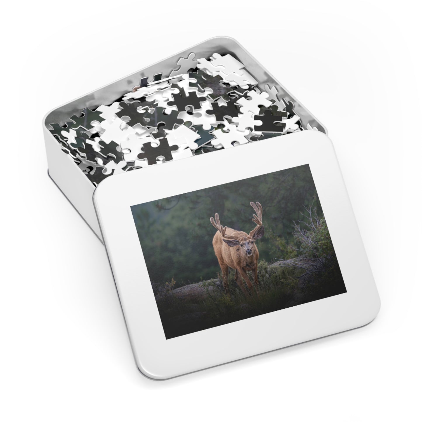 "HIGH ALERT" BUCK MULE DEER - PUZZLE