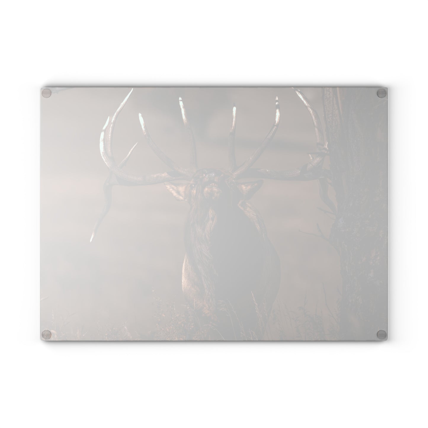 "ATTITUDE" BULL ELK - CUTTING BOARD