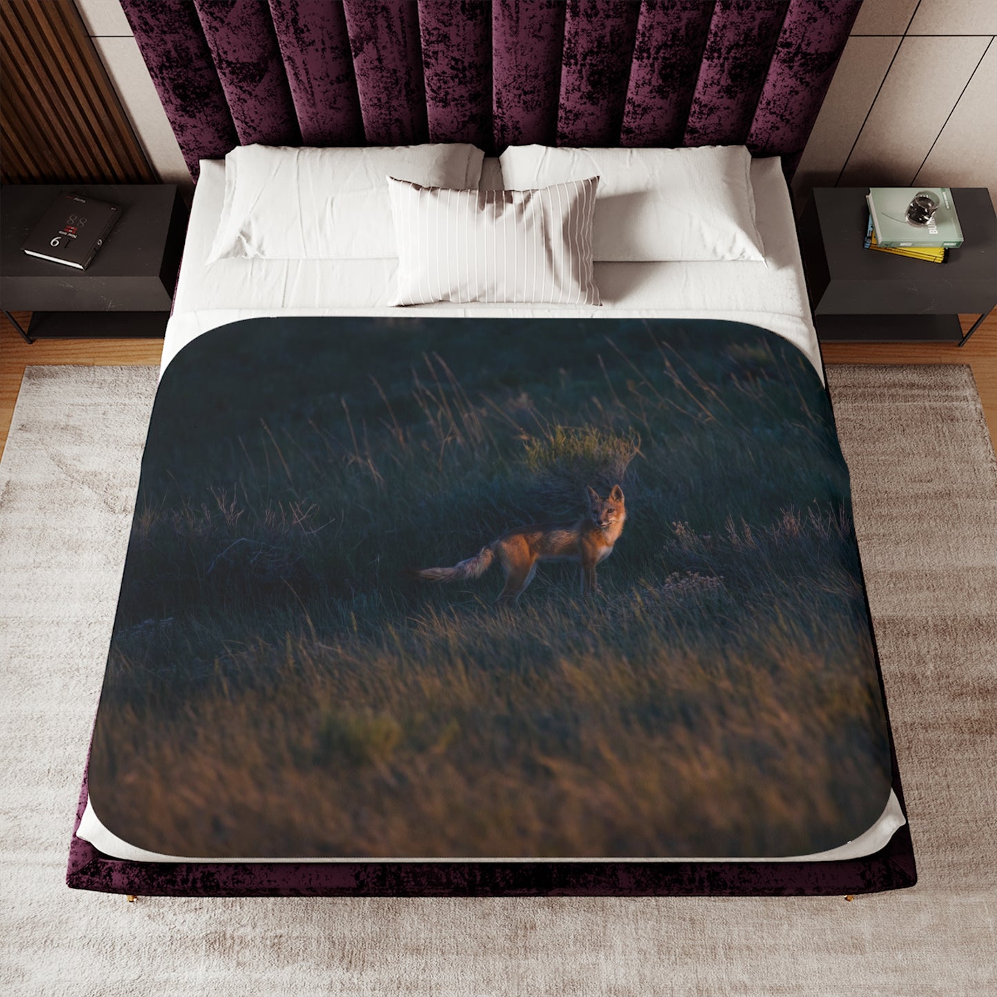 "GOLDEN LIGHT" SWIFT FOX - FLEECE BLANKET