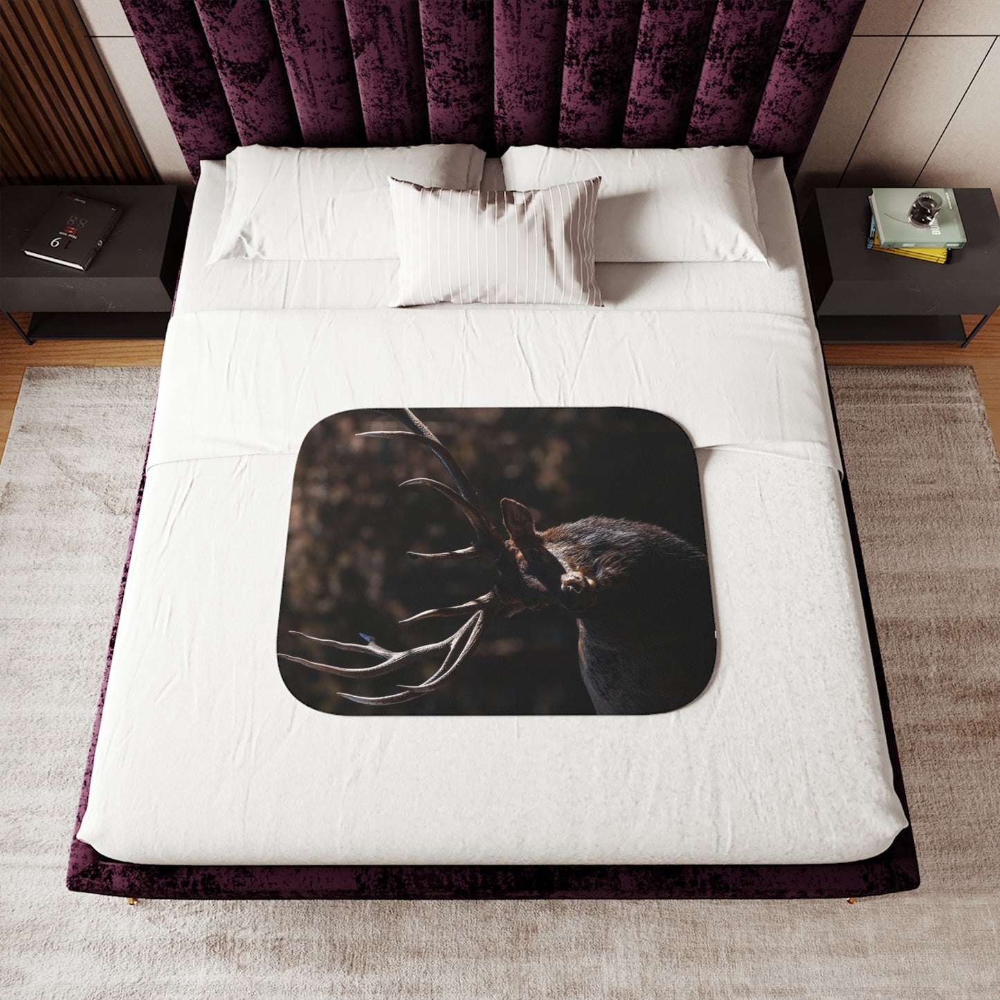 "DARK TIMBER" BULL ELK - FLEECE BLANKET