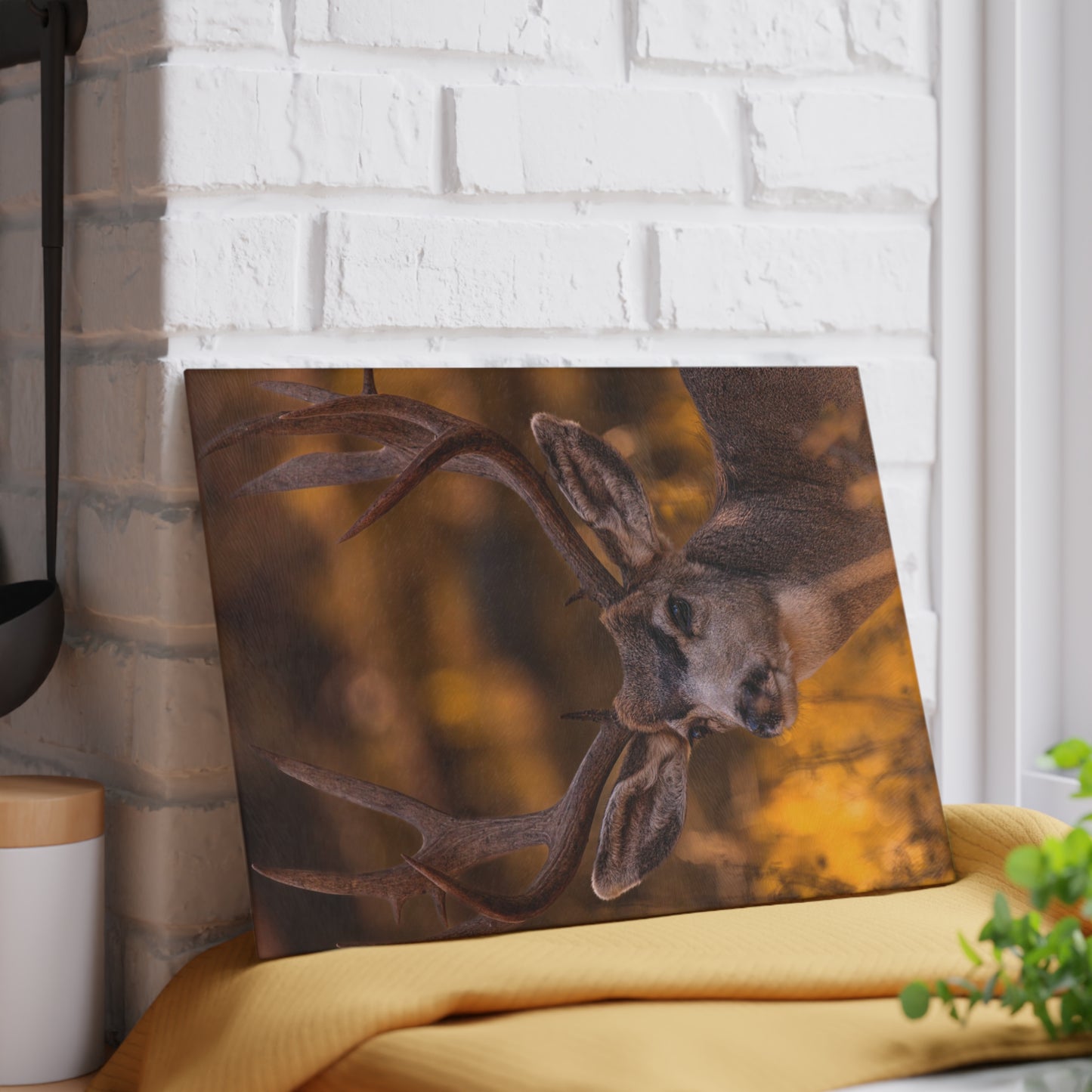 "NOVEMBER GOLD" BUCK MULE DEER - CUTTING BOARD