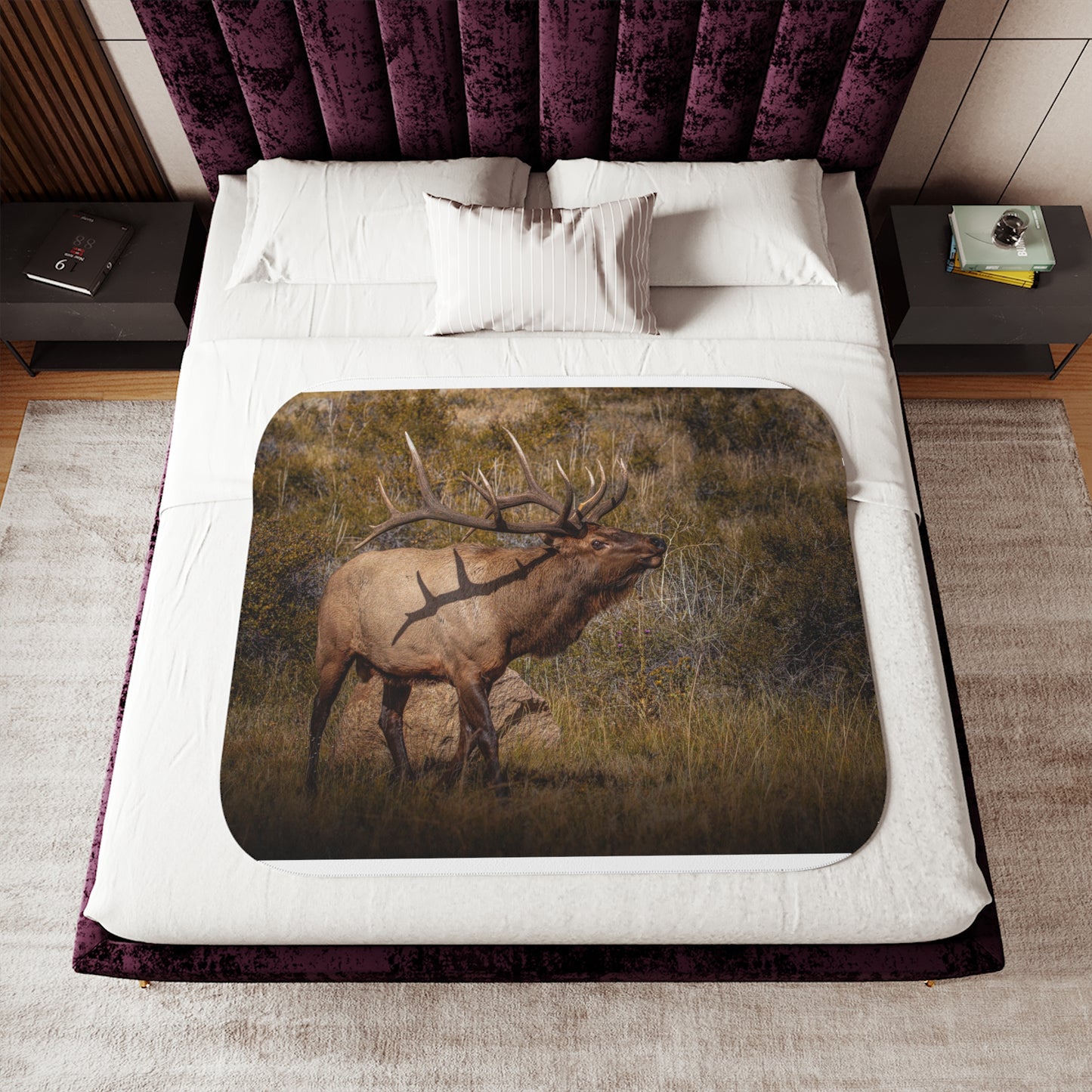 "TATTED" BULL ELK - FLEECE BLANKET