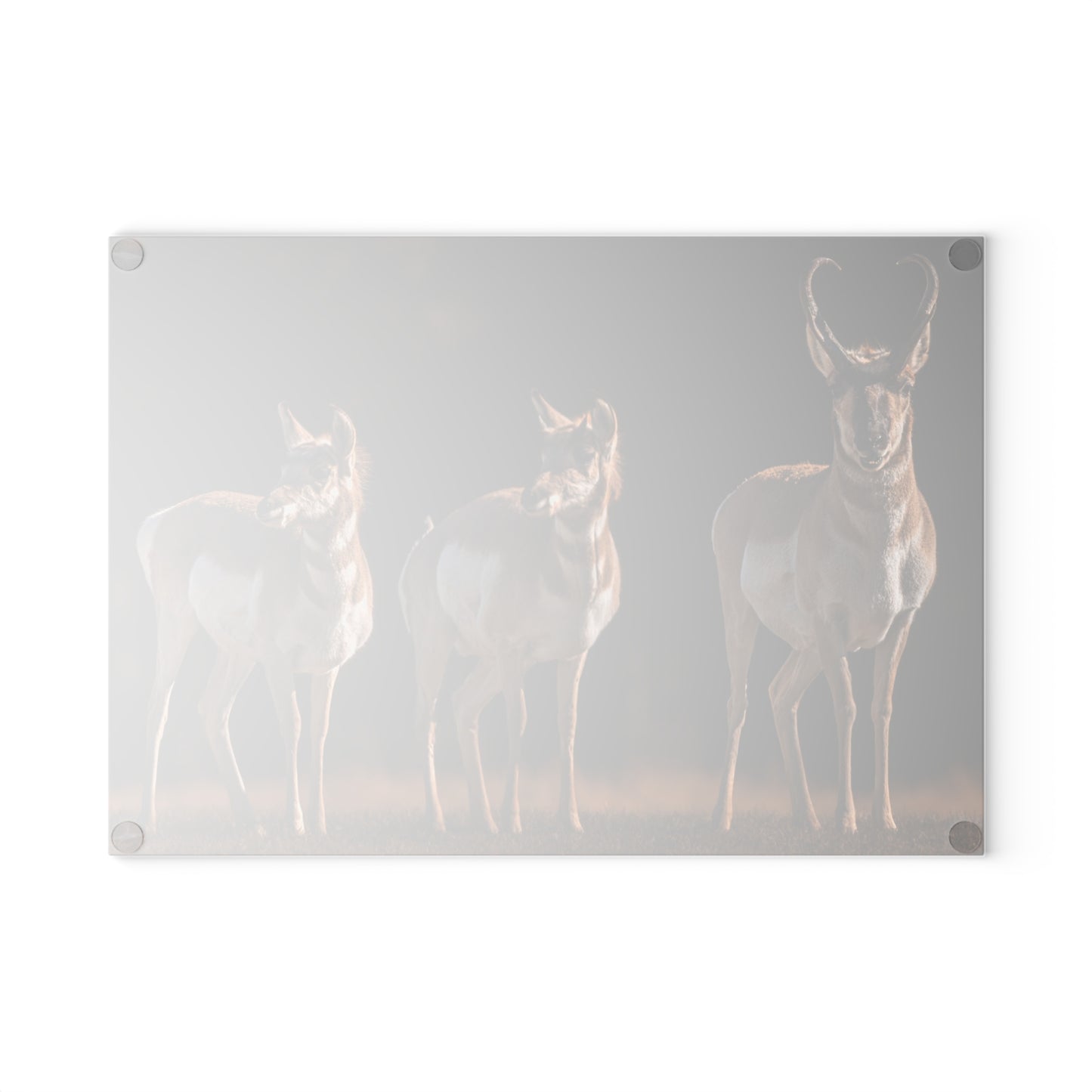 "FAMILY OF THREE" PRONGHORN - CUTTING BOARD