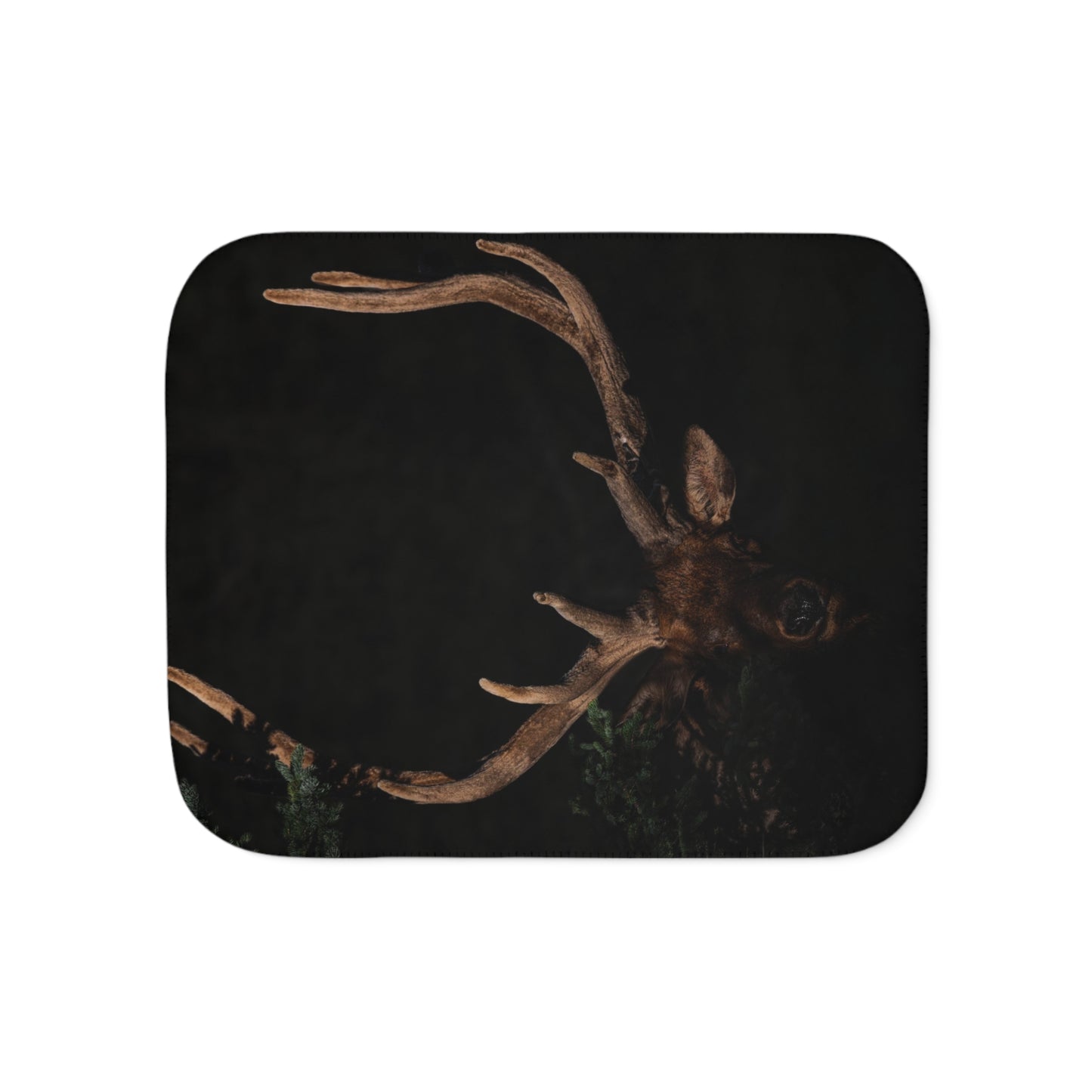 "OUT OF DARKNESS" BULL ELK - FLEECE BLANKET